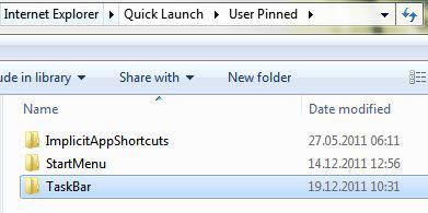 backup pinned items folder