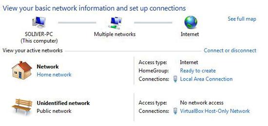 Basic network information and connections
