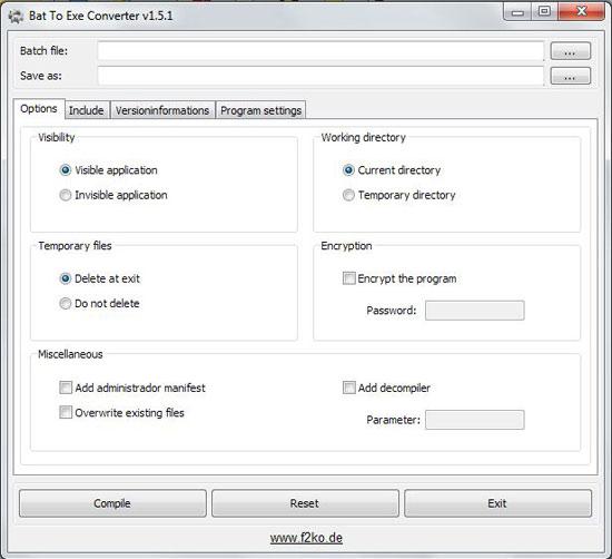 Bat to Exe converter