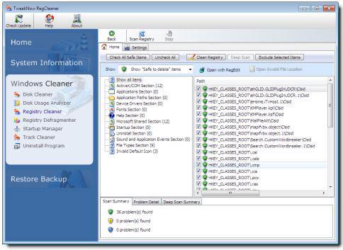 Free Windows 7 Registry Cleaner