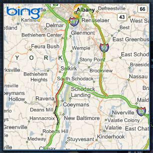 Bing Traffic Gadget: Map