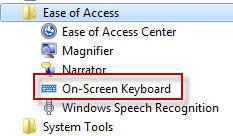 On screen Keyboard