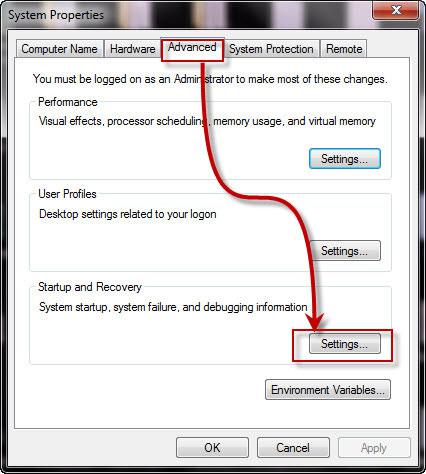 Click the Advanced System Settings tab