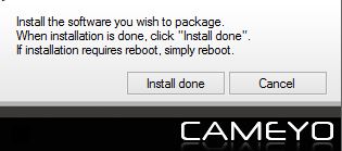 Initial system screenshot ready notification