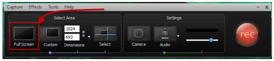 Camtasia Toolbar