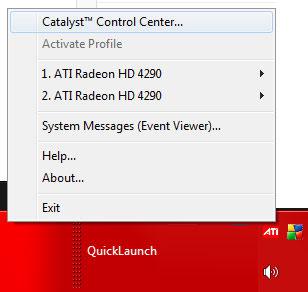 Catalyst control center