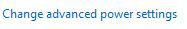 Change Advanced power settings