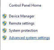 Change advanced system settings in Windows 7