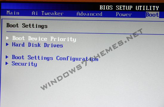 Change Boot Device Priority