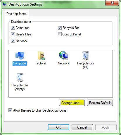 Change Computer Desktop Icon in Windows 7