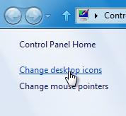 change desktop icons links