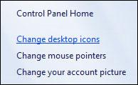 Change desktop icons Windows 7