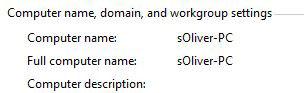 Change Full Computer Name in Windows 7