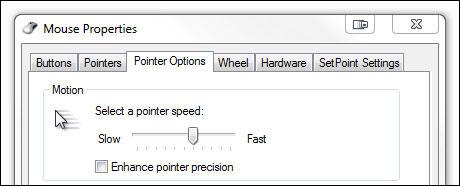 Change Mouse Pointer Speed
