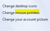 Change Mouse Pointers