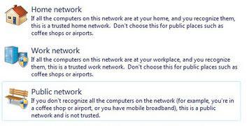 Change network type in Windows 7