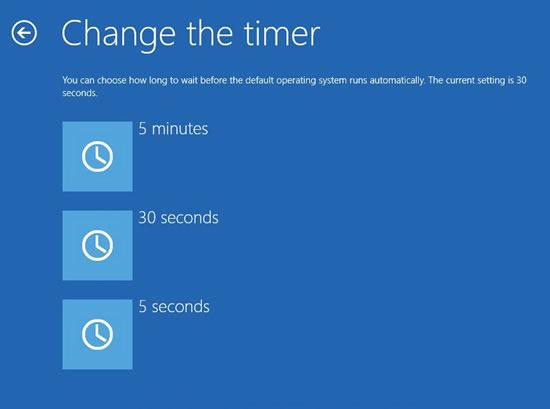 Change timer options