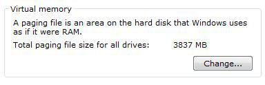 Change Virtual Memory in Windows 7