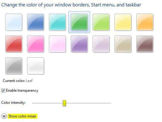 Change Window Color