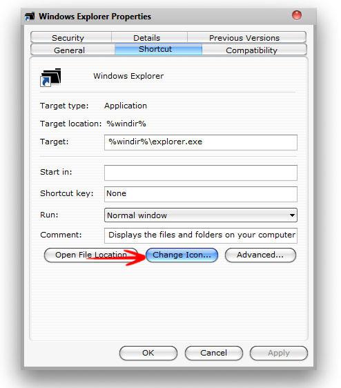 Change Windows Explorer Icon