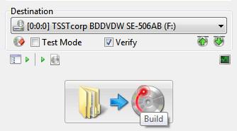 Check Destination And Build Blu Ray Disk