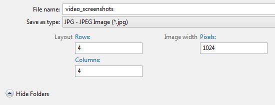 Choosing format, layout and image size