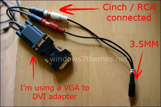 Cinch RCA to 3.5 MM Connecting an XBOX to PC Sound Card