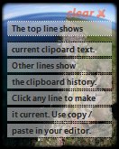 Clipboard gadget picture