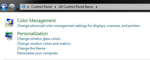 Color Management   All Control Panel Items