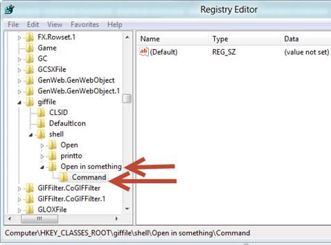 A new subkey named Command in Giffile