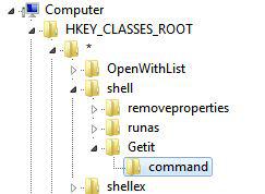 Command registry key