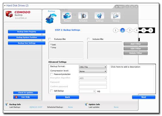 Comodo Backup Software Windows 7