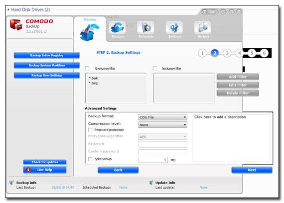 Comodo Backup Software Windows 7