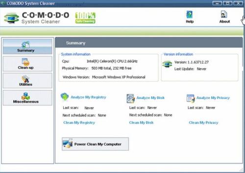 Comodo System Cleaner