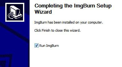 Completing The Imbg Burn Wizard Installation