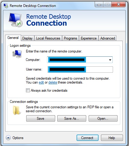 configure remote desktop connection windows 7