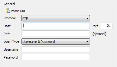 Connecting to private ftp servers