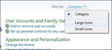 Control Panel Large Icons