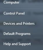 Control Panel Link On Windows 7 Start Menu