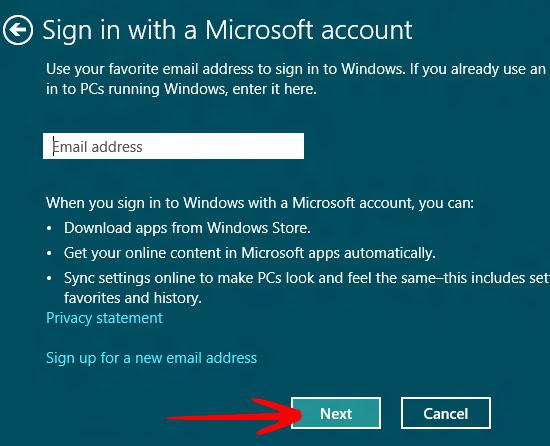 Microsoft Email address