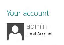 Convert local account in Windows 8