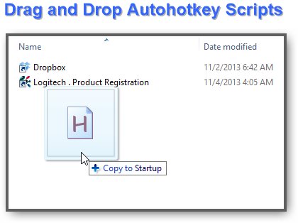 Copying Autohotkey Scripts To Startup Folder