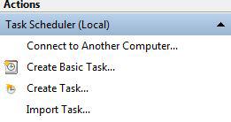 Create Windows 7 Task