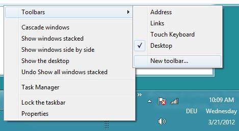 Creating A Quicklaunch Toolbar In Windows 8.Jpg