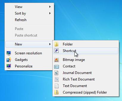 Creating A Shortcut In Windows 8.Jpg 1