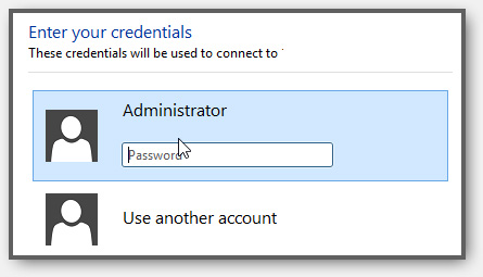 Credentials For Remote Desktop Connection2