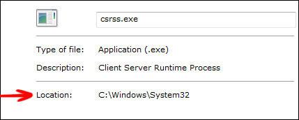 CSRSS.exe File Location