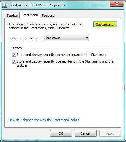 Customize Windows 7 Start Menu