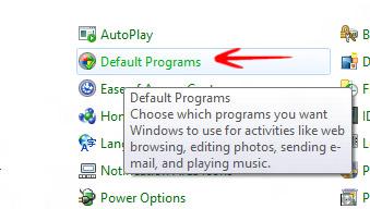 Default programs