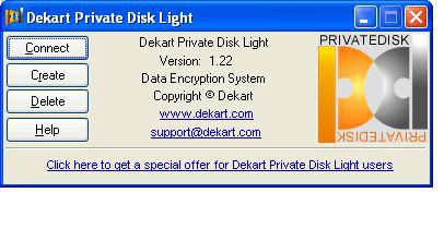 Dekart Private Disk Light Encryption Software